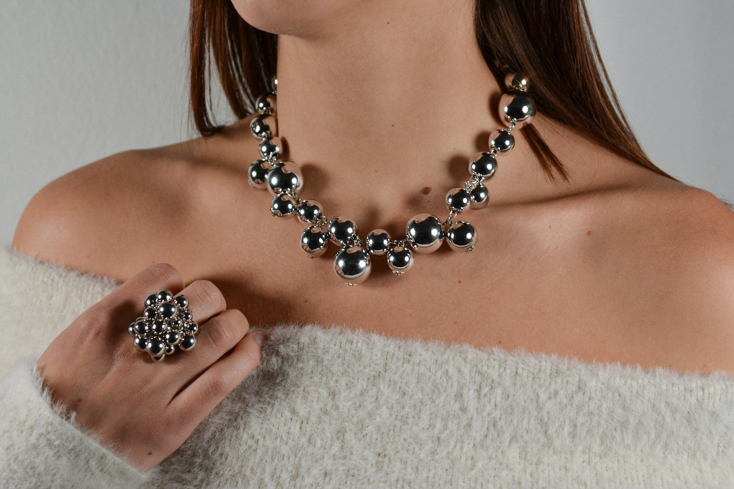 Collana snow silver