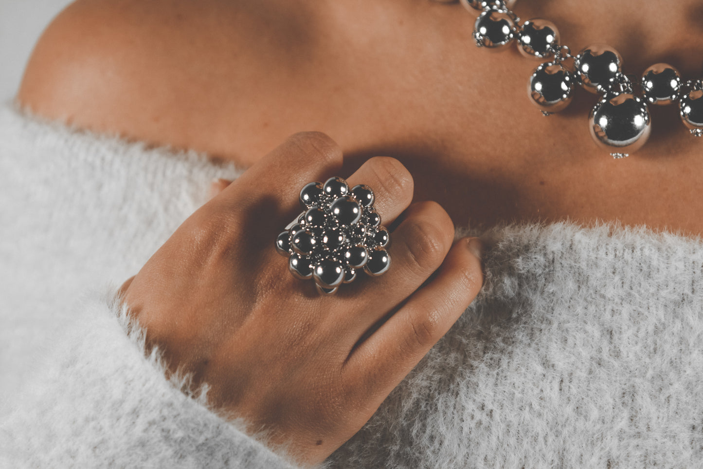 Collana snow silver
