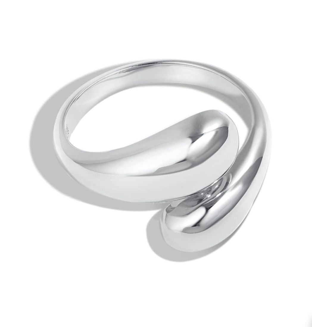 Anello goccia silver