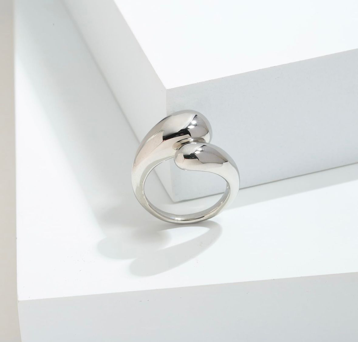 Anello goccia silver