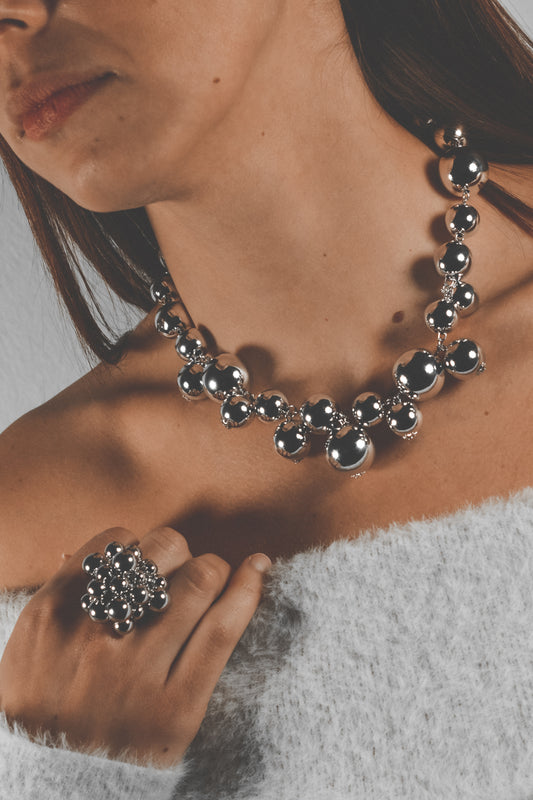 Collana snow silver