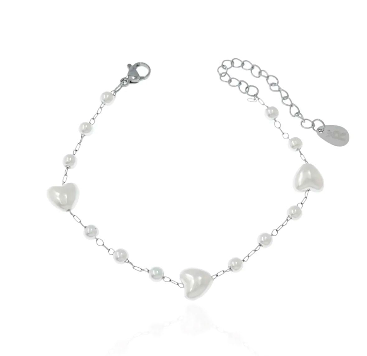 Bracciale cuore di perla